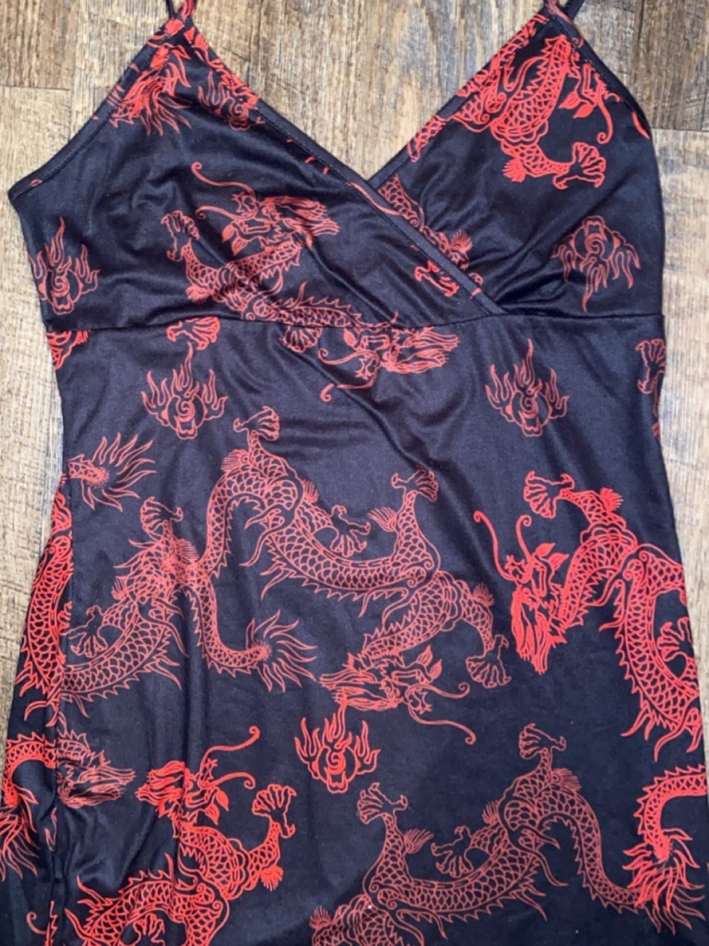Fashion Nova Red and Black Medium Bodycon Dress - Picture 2 of 3